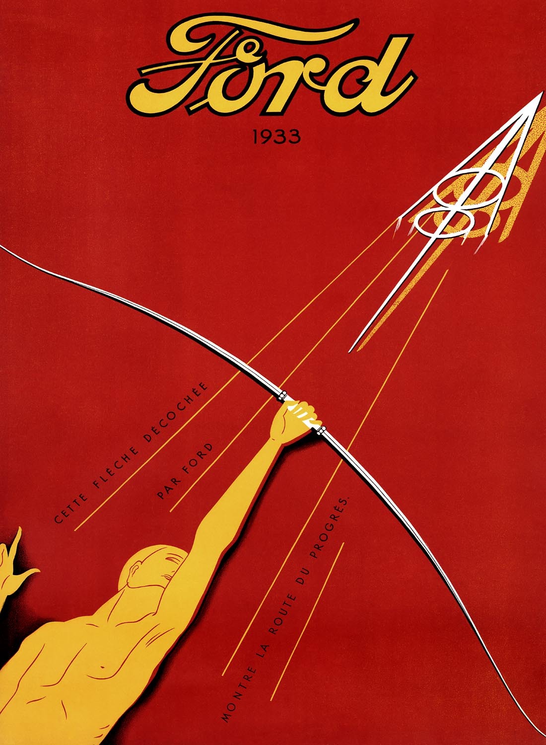 1933 Ford V8 Engine Poster 0000-3542