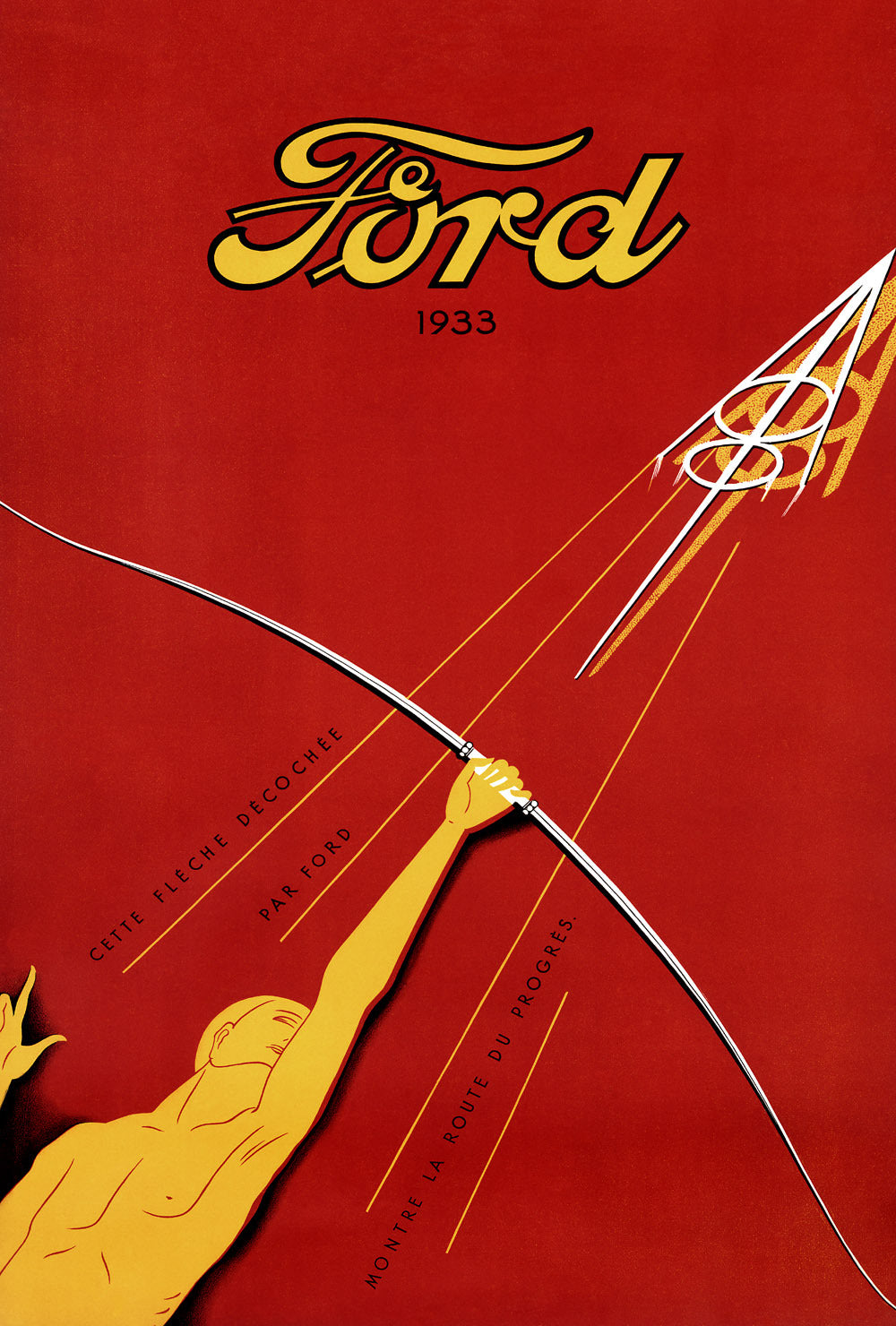 1933 Ford V8 Engine Poster 0000-3542