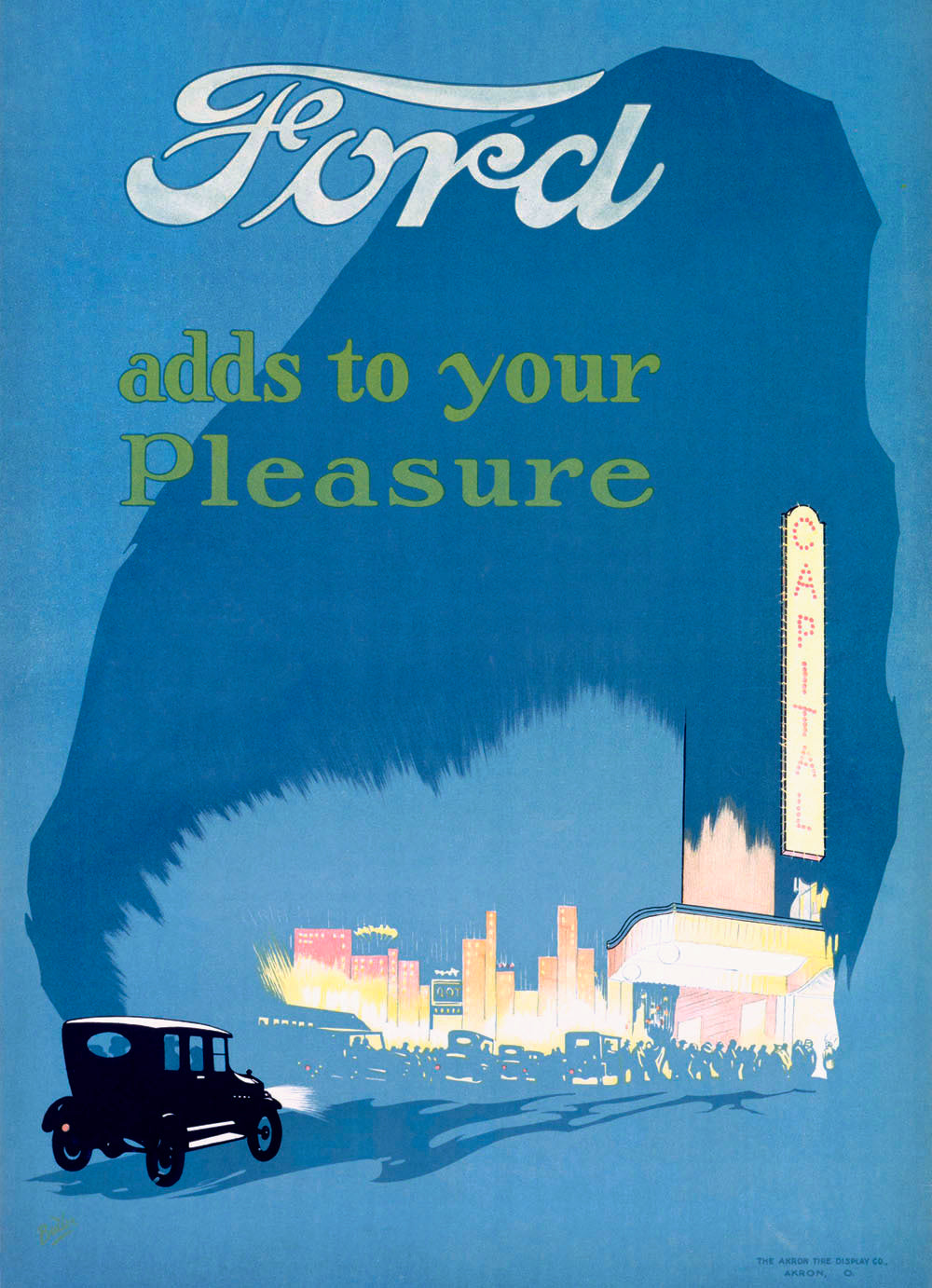 Ford Driving Pleasure Auto Poster 0000-3990