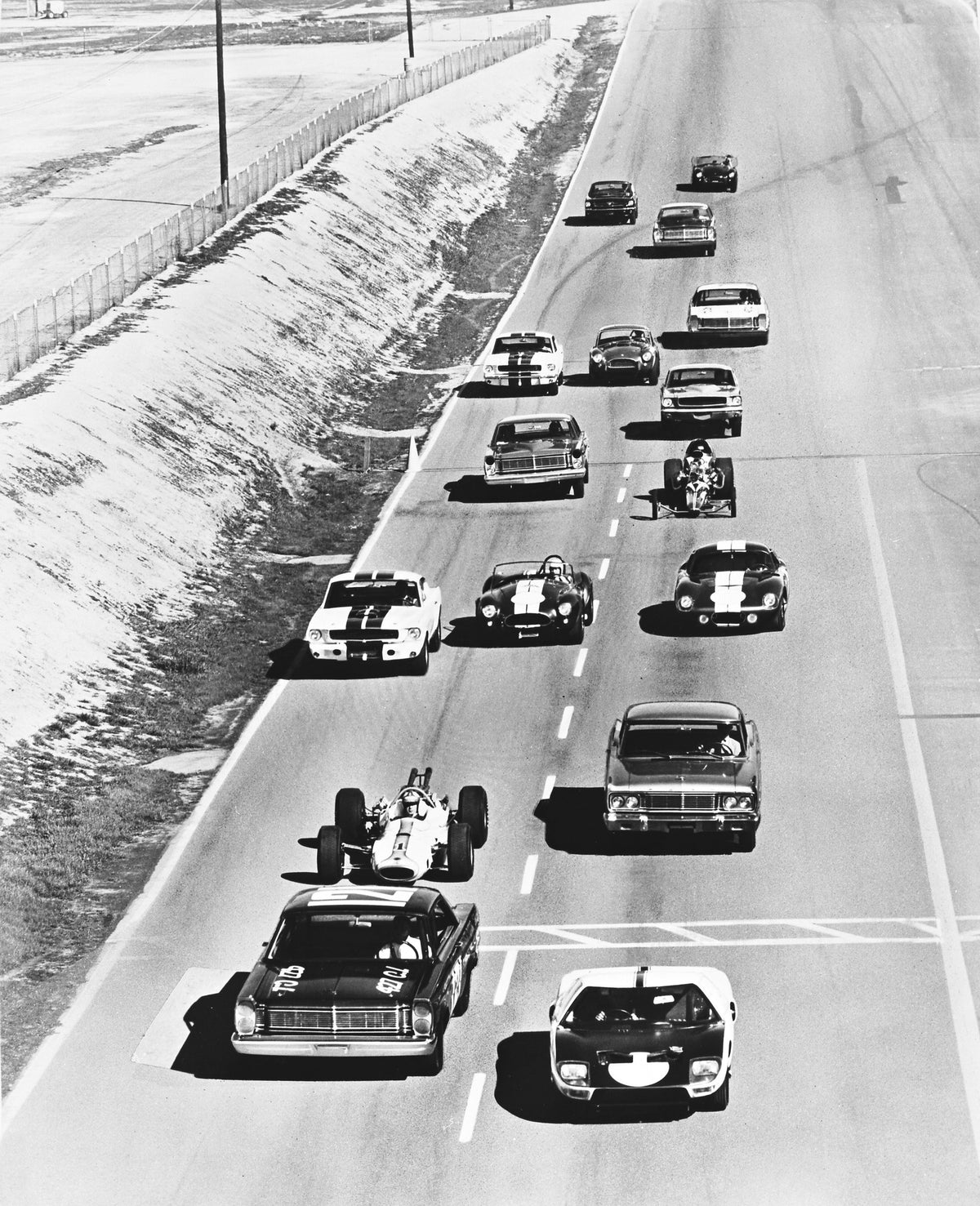 Ford Racing Lineup with GT40, Cobra and Mustang