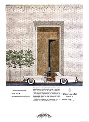 1956 Lincoln Continental Ad