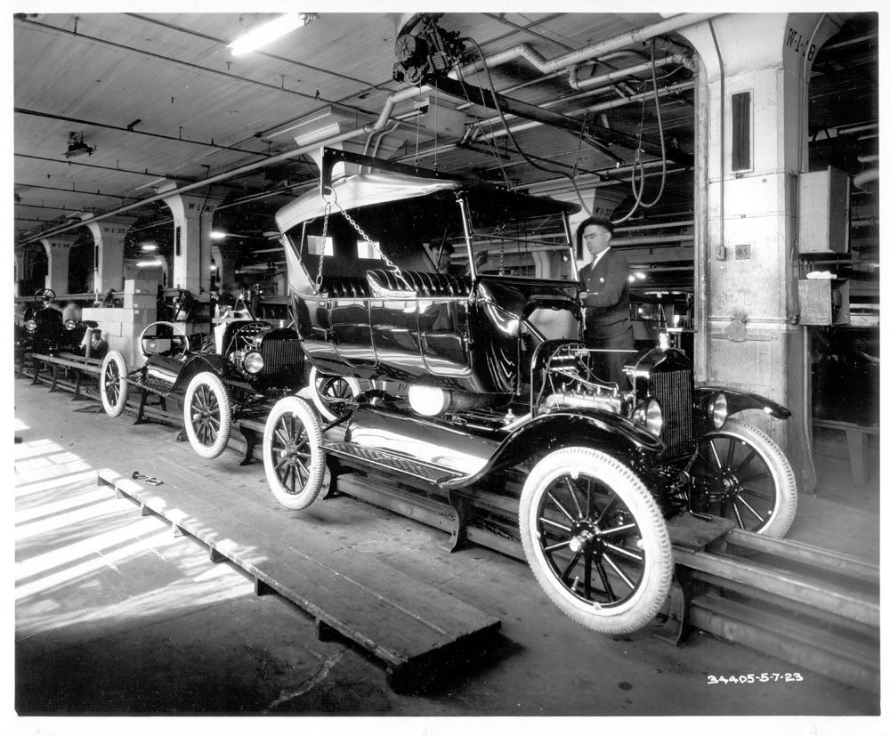 Ford Model T assembly Line FH 003 6609 0001-7661