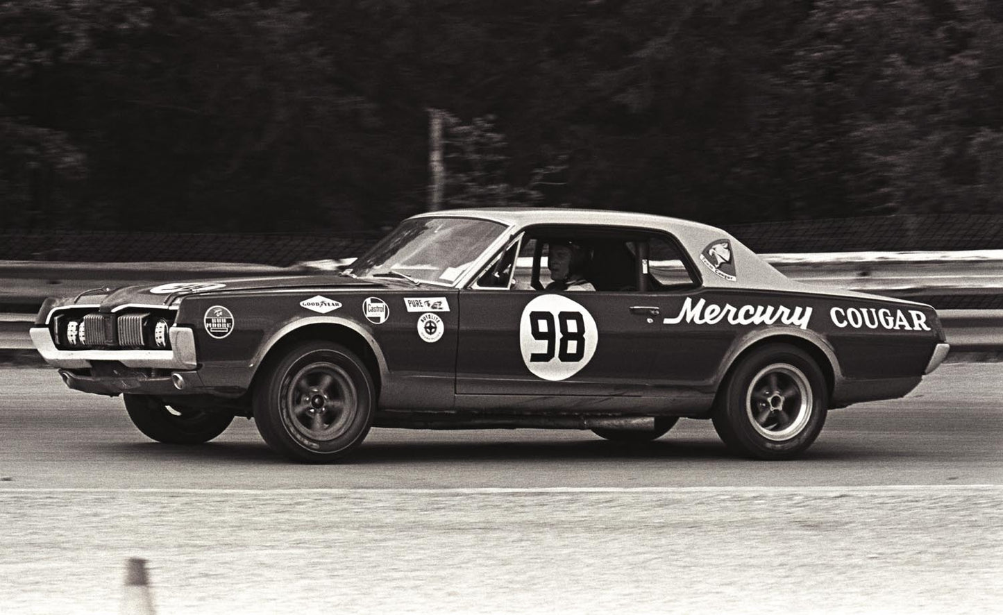 Ford Mercury Cougar 1967 Dan Gurney champion car of the year poster 00 -2 0002-5135