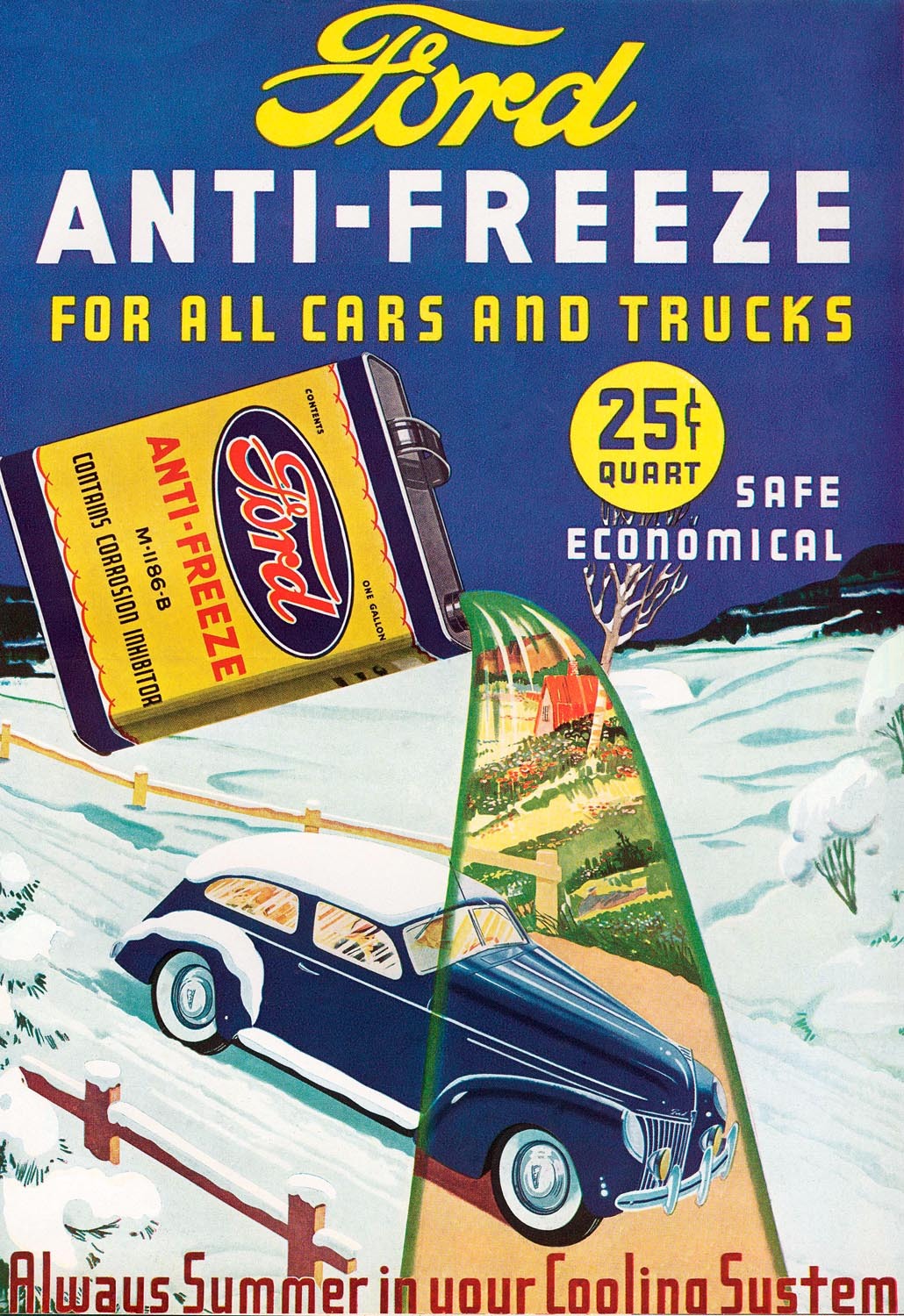 1939 Ford Anreeze Vintage Ad 0002-5589