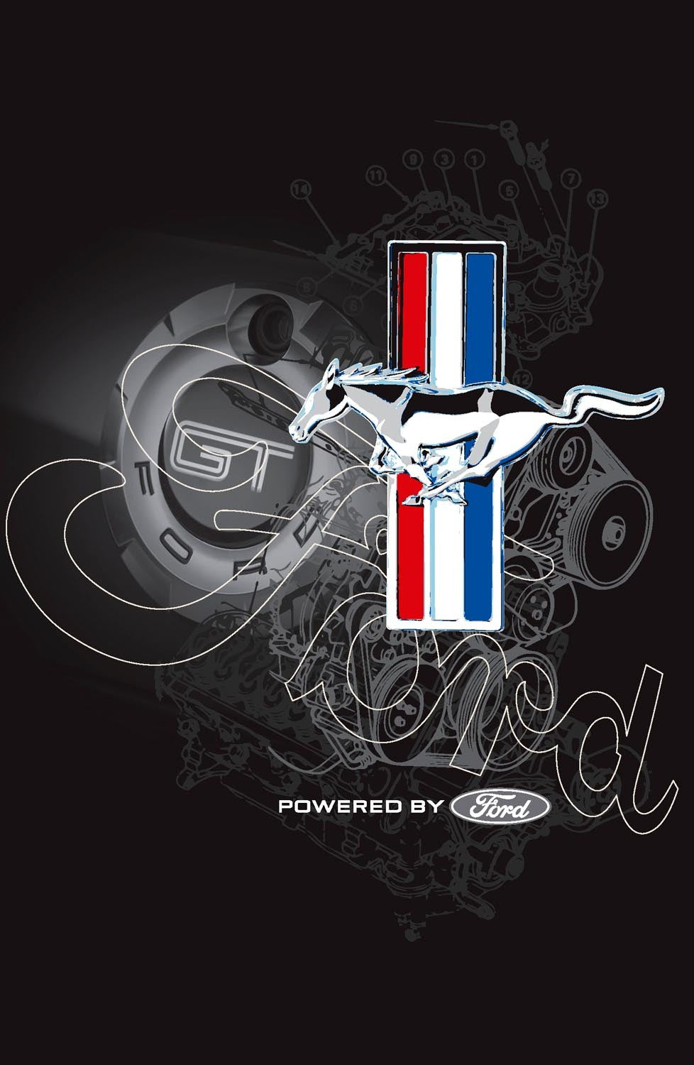Ford Mustang Poster 0003-0437