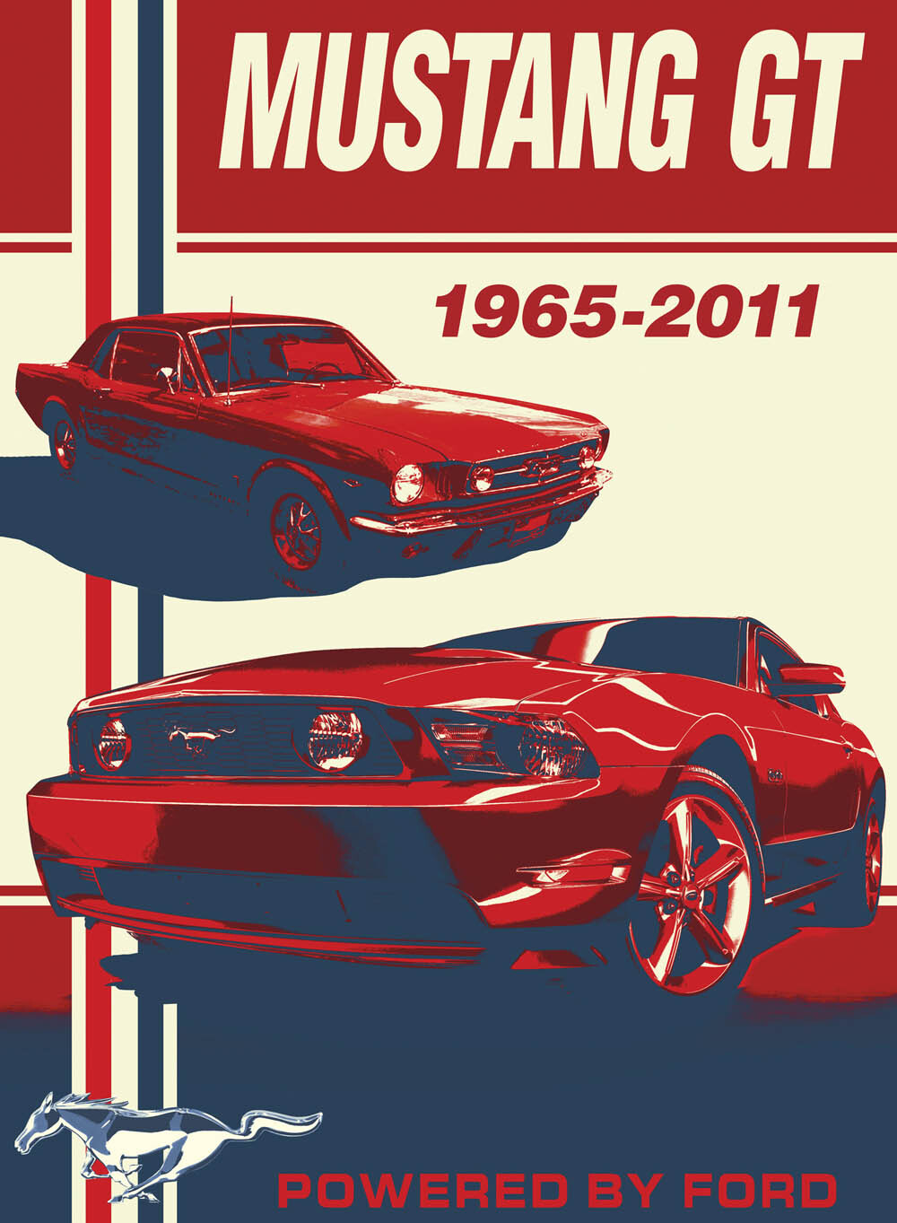 Mustang GT Past Present 0003-6975