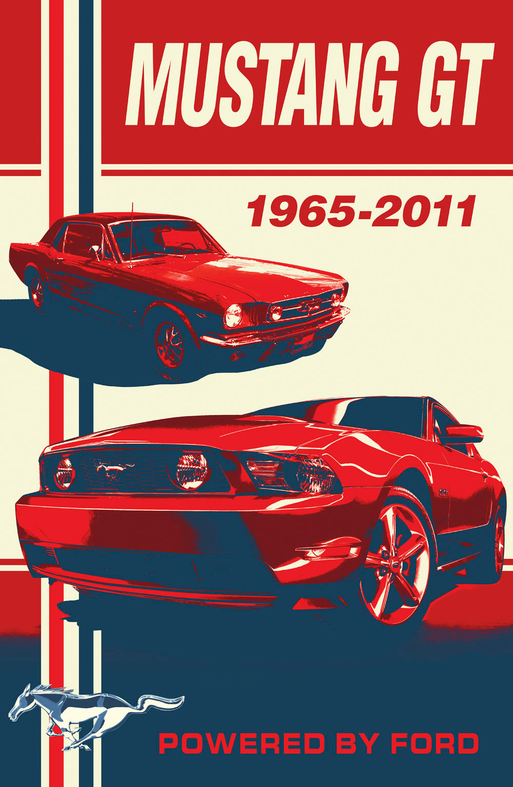 Mustang GT Past Present 0003-6975