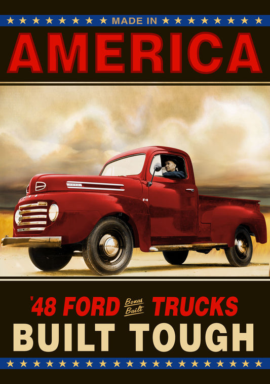 1948 Ford F 1 Truck Sign 0003-6979