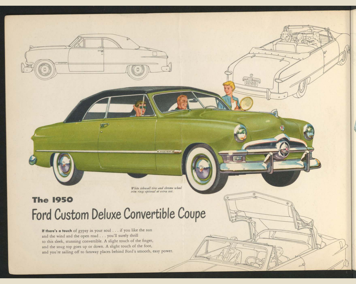 1950 Ford V 8 Vehicle Brochure Page 6 0050-0010 — 16×20 proportions