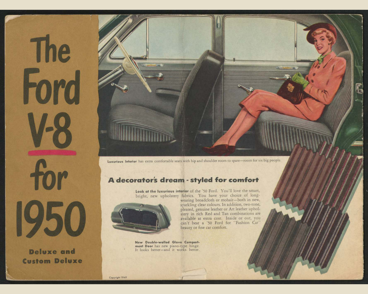 1950 Ford V 8 Vehicle Brochure Page 16 0050-0013 — 16×20 proportions