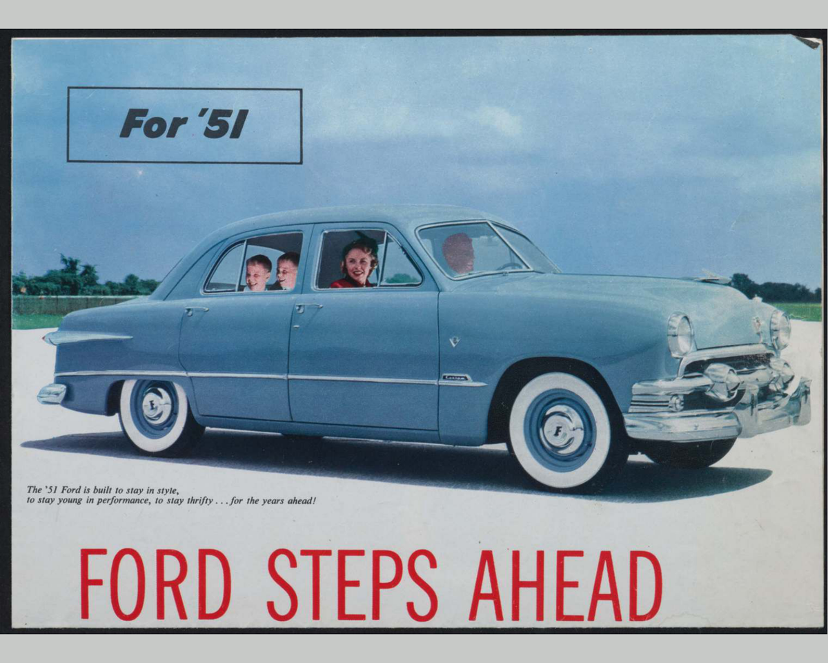 1951 Ford Car Line Brochure Page 1 0051-0000 — 16×20 proportions