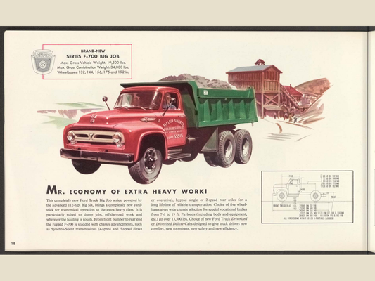 1953 ford truck line Brochure Page 18 0053-0025 — 18×24 proportions