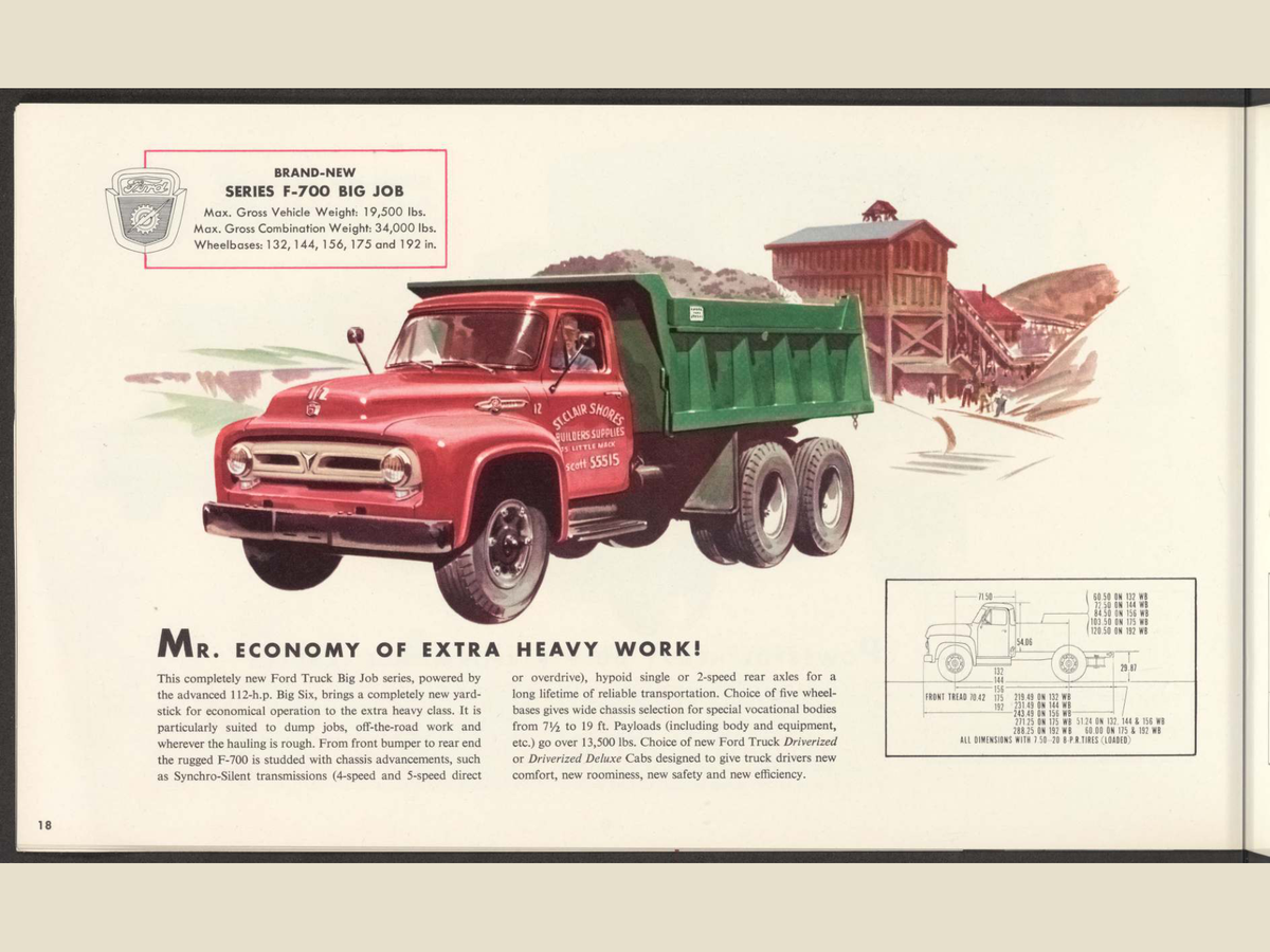 1953 ford truck line Brochure Page 18 0053-0025 — 18×24 proportions