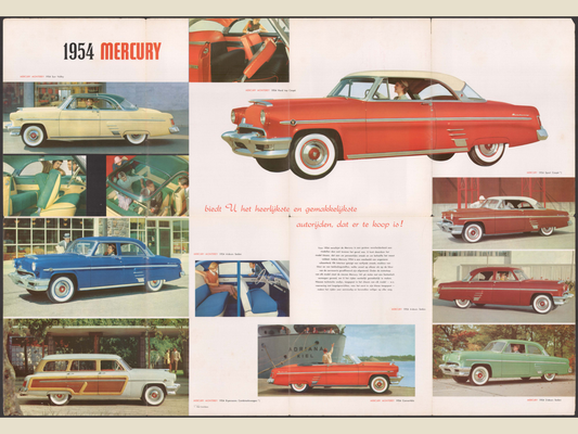1954 Mercury Vehicles Brochure Page 5 0054-0025 — 18×24 proportions