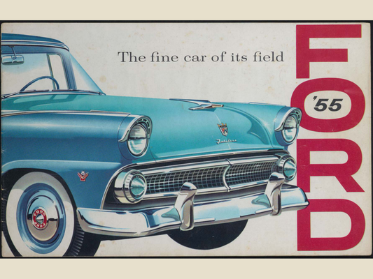 1955 Ford Car Line Brochure Page 1 0055-0006 — 18×24 proportions