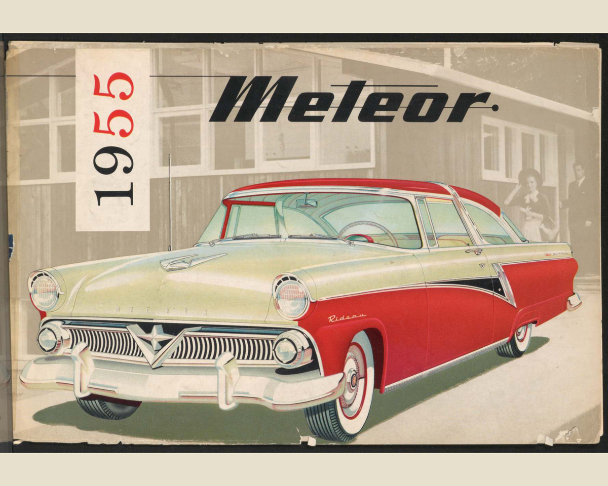 1955 Meteor Lineup Brochure Page 1 0055-0021 — 16×20 proportions