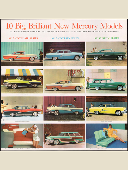 1956 Mercury Vehicles Brochure Page 6 0056-0022 — 18×24 proportions