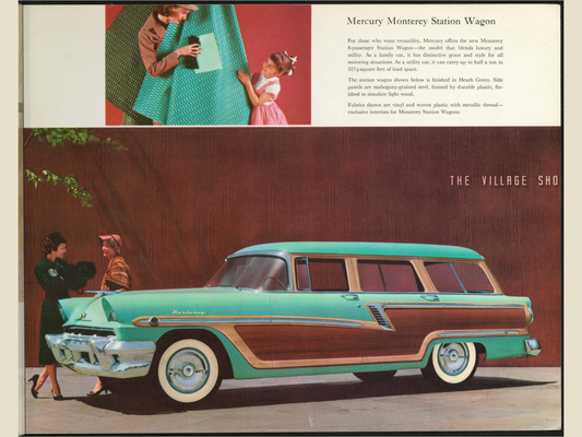 1956 Mercury Montclair Monterey and Custom Brochure Page 11 0056-0031 — 18×24 proportions