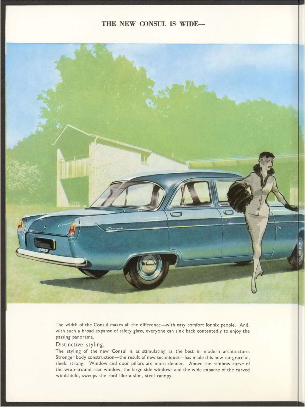 1956 ford consul mk 2 Brochure Page 4 0056-0045 — 18×24 proportions