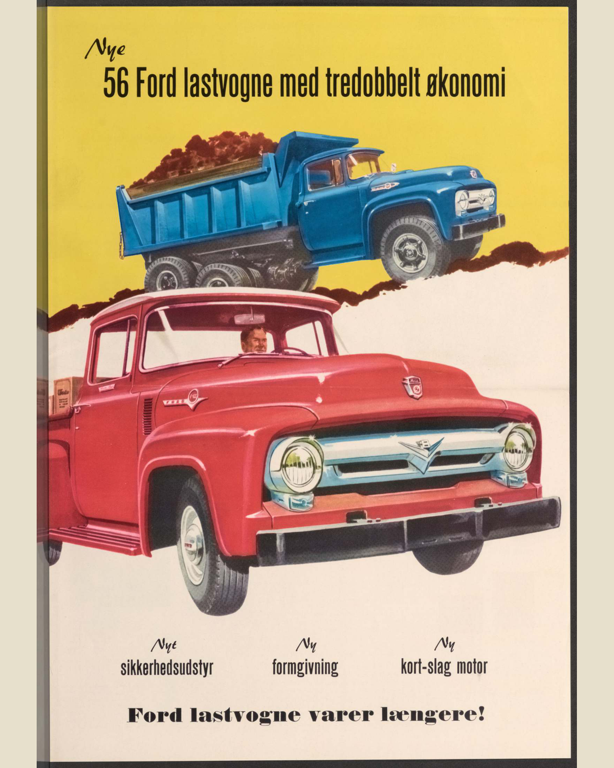 1956 ford trucks Brochure Page 1 0056-0047 — 16×20 proportions