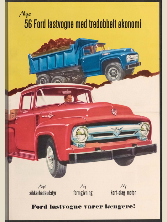 1956 ford trucks Brochure Page 1 0056-0047 — 18×24 proportions