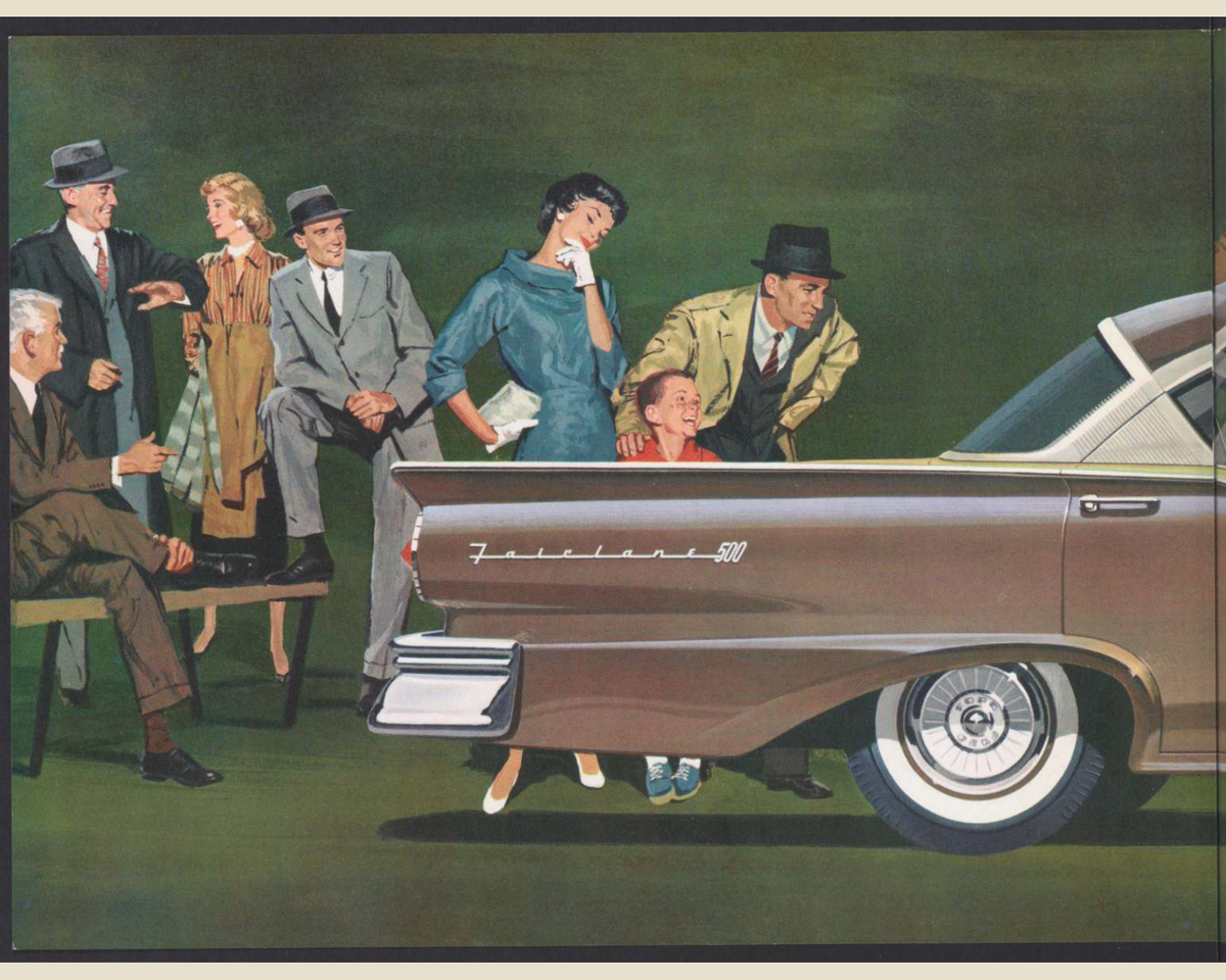 1957 Ford Fairlane and Fairlane 500 Brochure Page 3 0057-0019 — 16×20 proportions