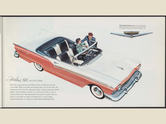 1957 Ford Fairlane and Fairlane 500 Brochure Page 9 0057-0022 — 18×24 proportions