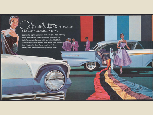 1957 Ford Fairlane and Fairlane 500 Brochure Page 12 0057-0025 — 18×24 proportions