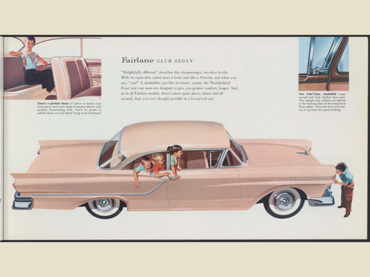 1957 Ford Fairlane and Fairlane 500 Brochure Page 17 0057-0029 — 18×24 proportions