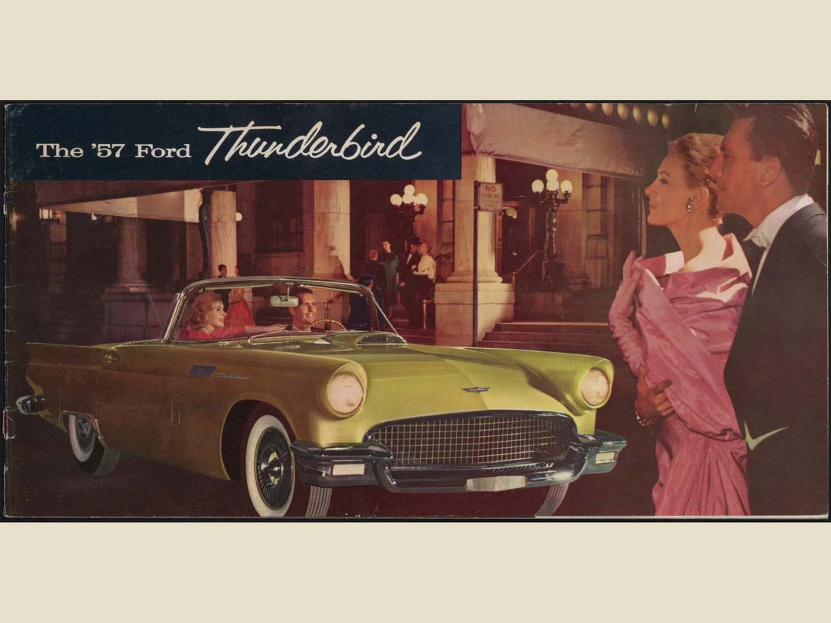 1957 Ford Thunderbird Brochure Page 1 0057-0032 — 18×24 proportions