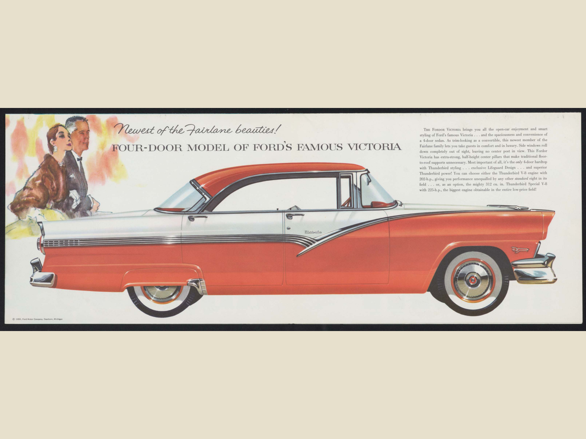 1957 Ford Fordor Victoria Brochure Page 2 0057-0043 — 18×24 proportions
