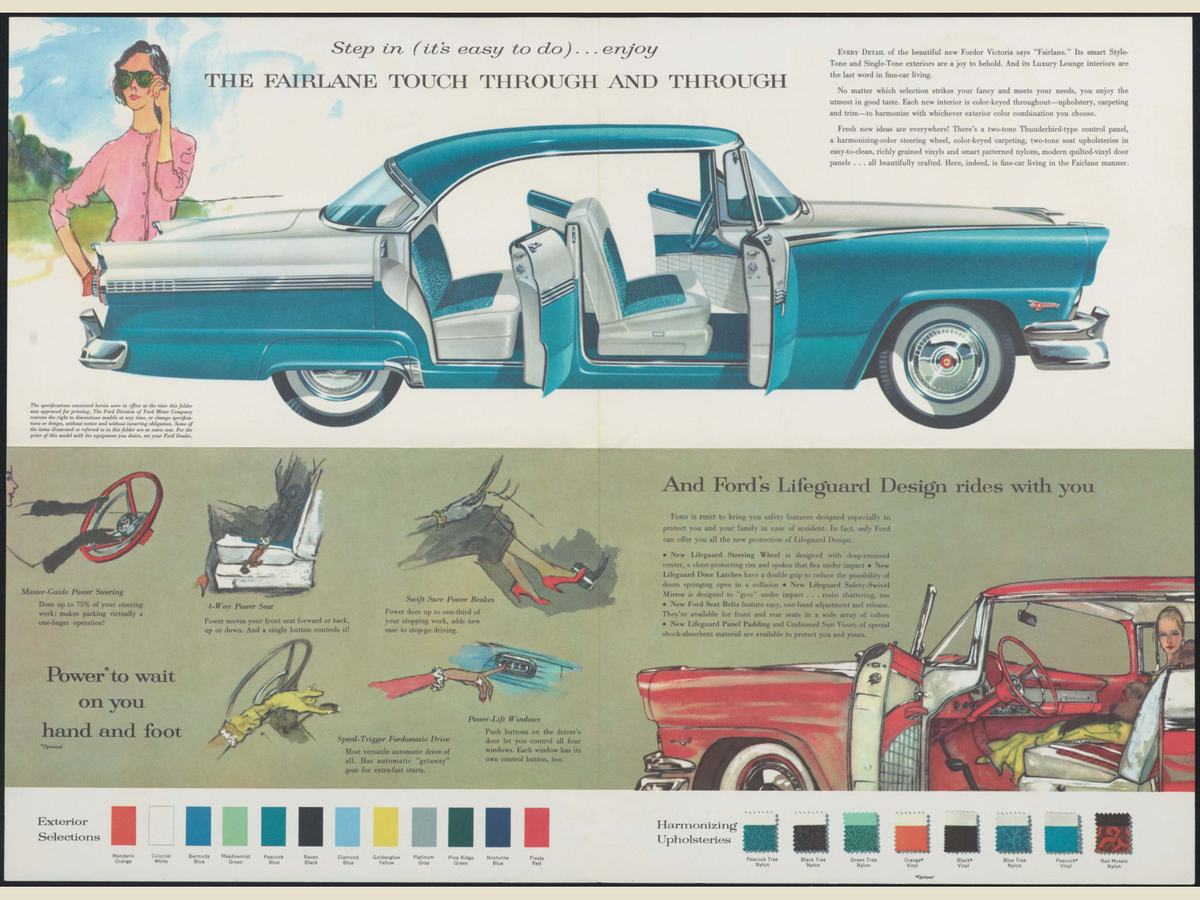 1957 Ford Fordor Victoria Brochure Page 3 0057-0044 — 18×24 proportions