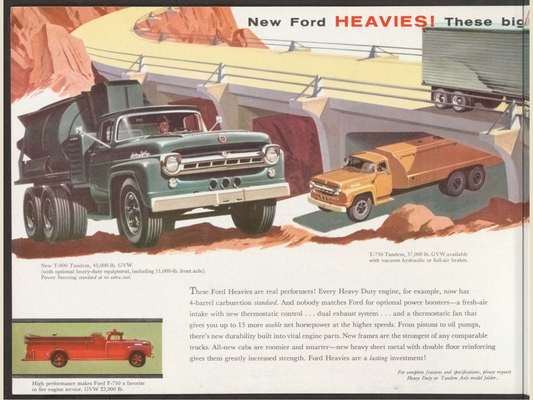 1957 ford division trucks Brochure Page 10 0057-0058 — 18×24 proportions