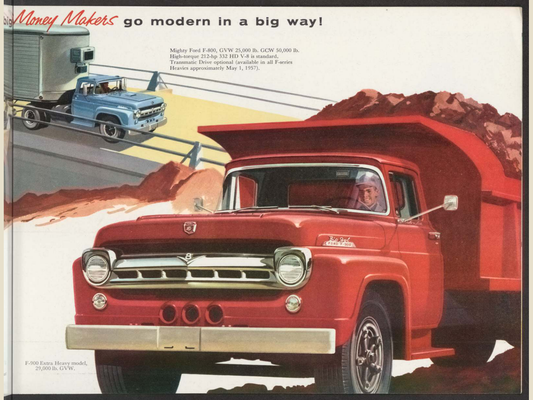 1957 ford division trucks Brochure Page 11 0057-0059 — 18×24 proportions