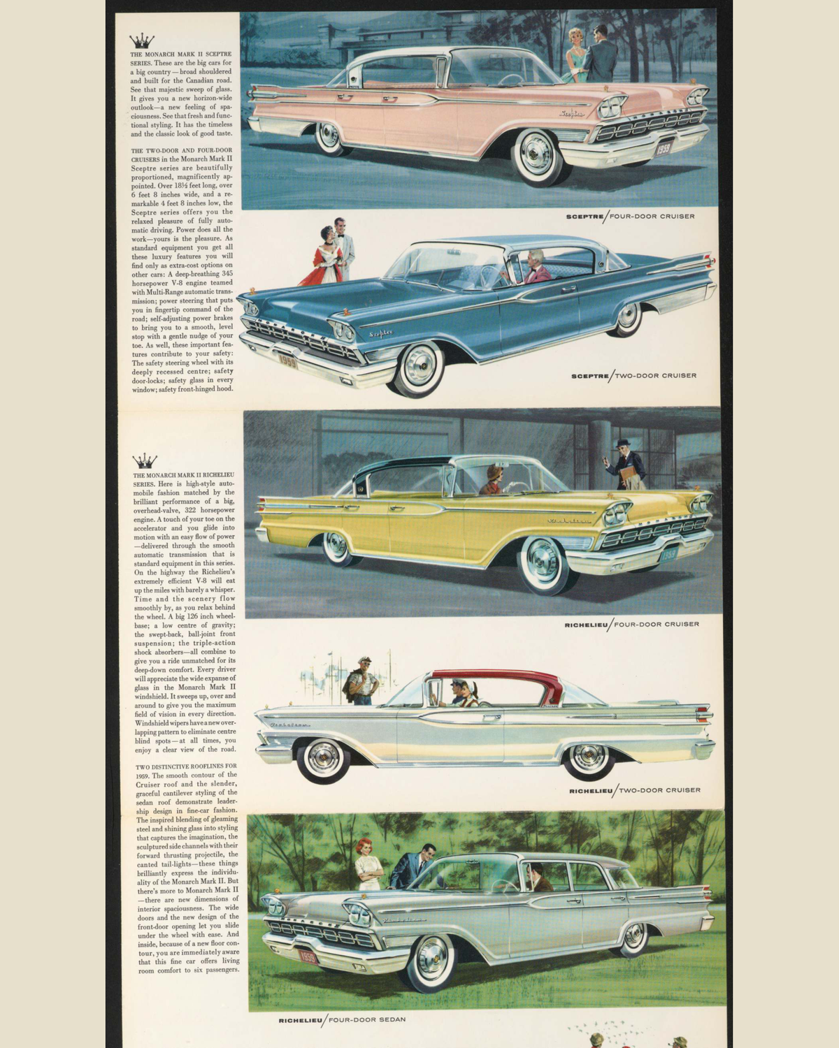 1959 Ford Monarch Mark II Brochure Page 3 0059-0035 — 16×20 proportions