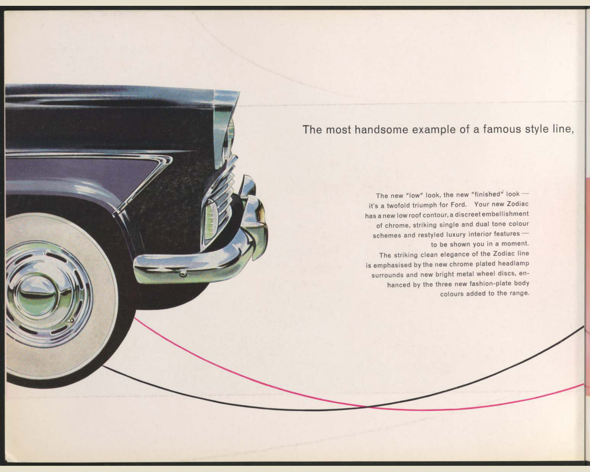 1959 Ford Zodiac Brochure Page 4 0059-0043 — 16×20 proportions