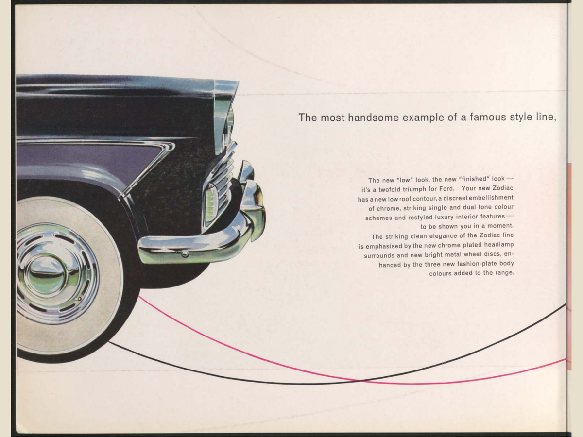1959 Ford Zodiac Brochure Page 4 0059-0043 — 18×24 proportions