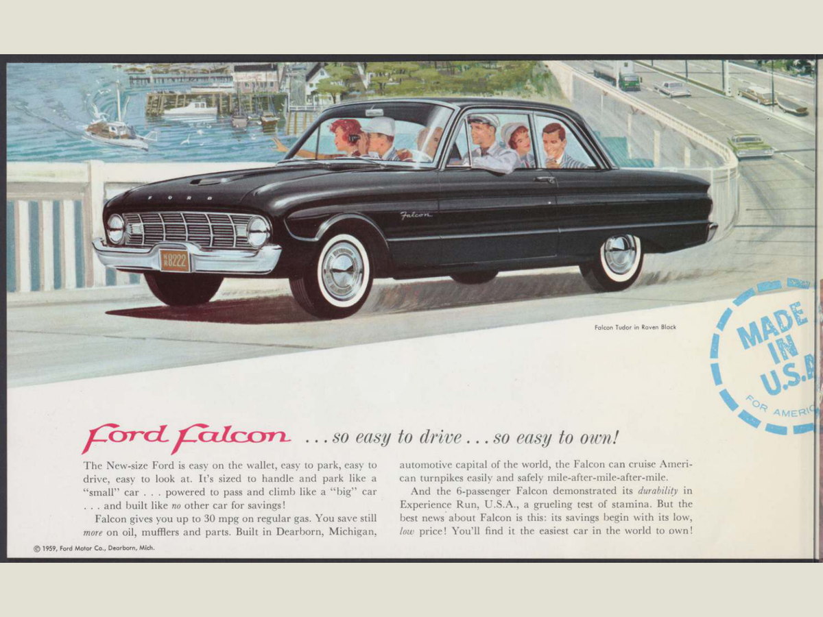 1960 Ford Falcon Brochure Page 2 0060-0012 — 18×24 proportions