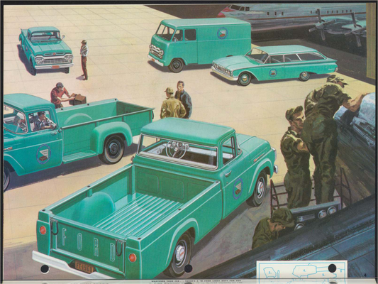 1960 Ford Light Duty Trucks F Series Brochure Page 4 0060-0018 — 18×24 proportions
