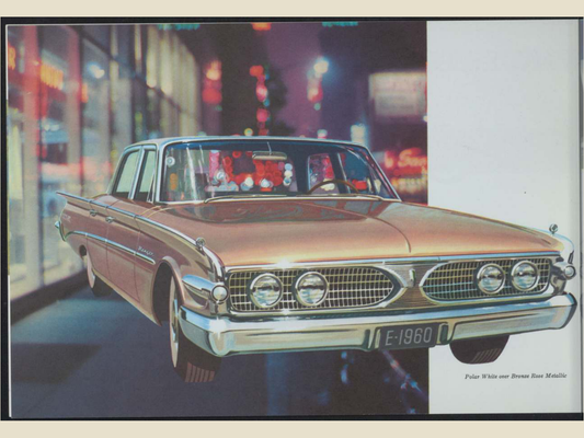 1960 Ford Edsel Brochure Page 4 0060-0021 — 18×24 proportions