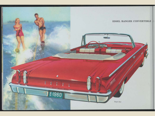 1960 Ford Edsel Brochure Page 12 0060-0023 — 18×24 proportions