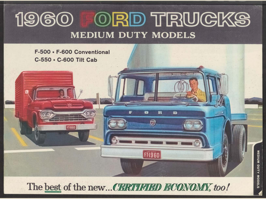1960 ford medium duty trucks Brochure Page 1 0060-0026 — 18×24 proportions