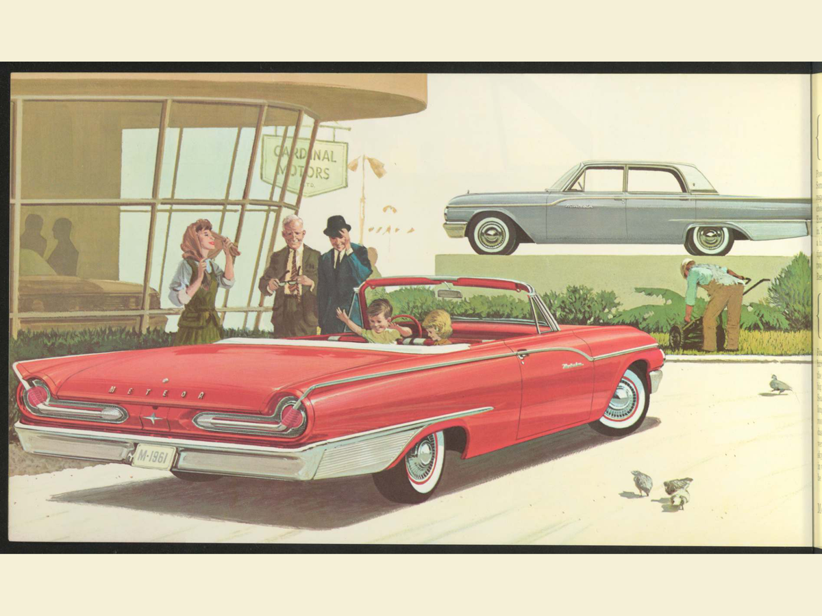1961 Meteor Vehicles Brochure Page 4 0061-0004 — 18×24 proportions