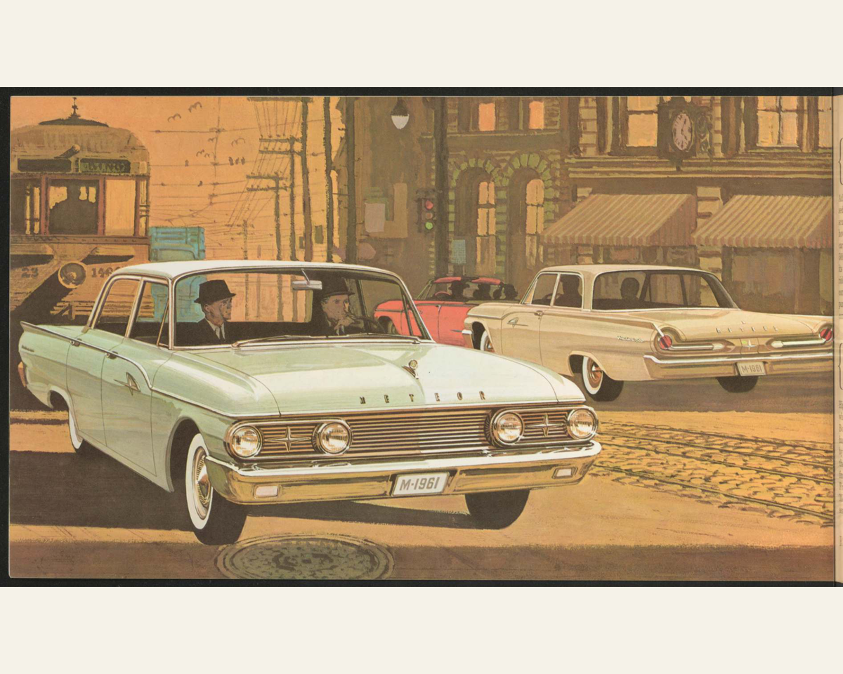 1961 Meteor Vehicles Brochure Page 6 0061-0005 — 16×20 proportions