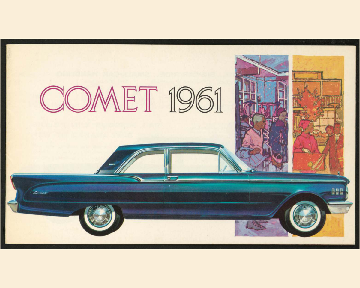 1961 Mercury Comet Brochure Page 1 0061-0008 — 16×20 proportions