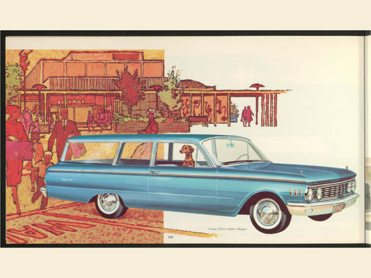 1961 Mercury Comet Brochure Page 10 0061-0012 — 18×24 proportions