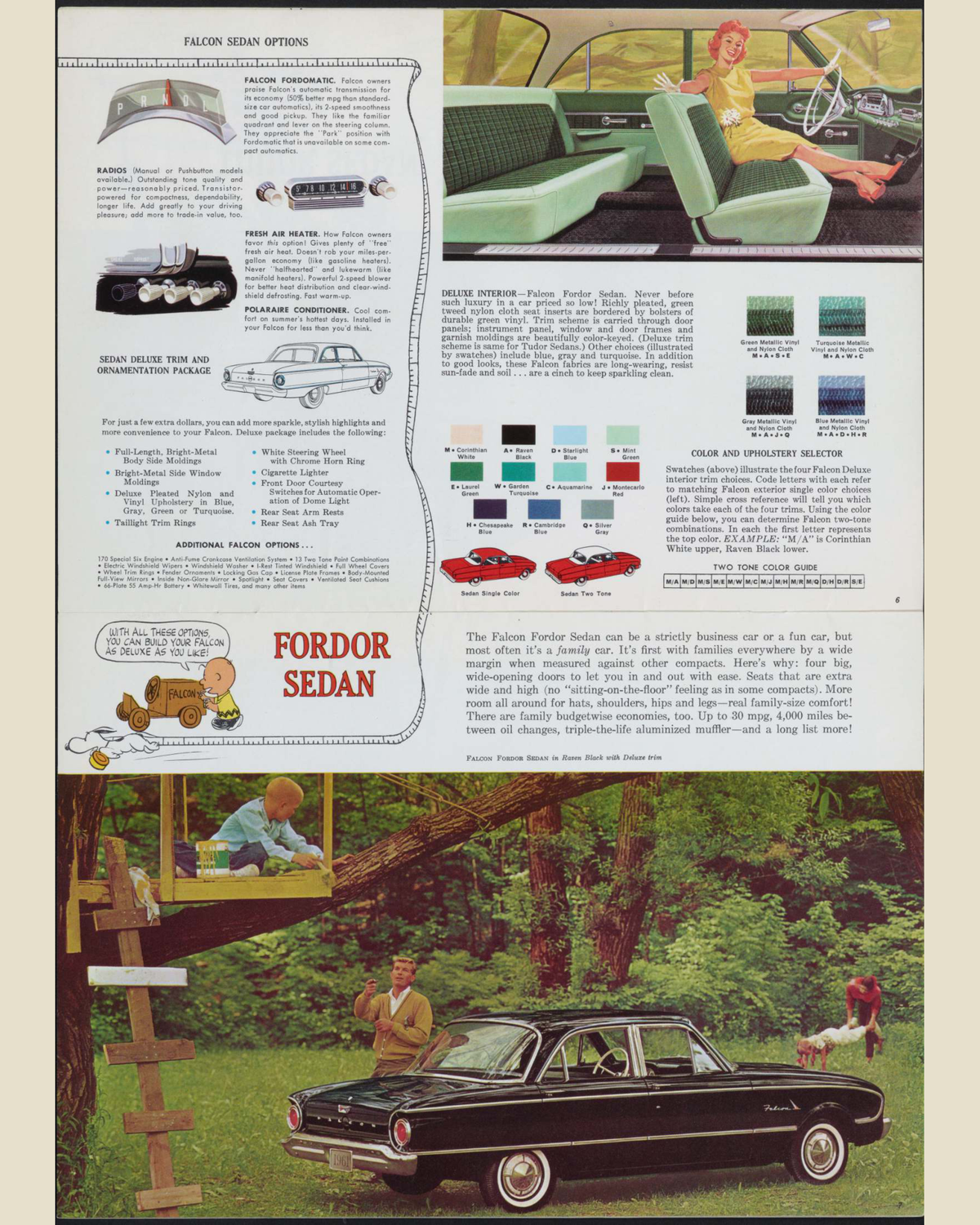 1961 Ford Falcon Brochure Page 4 0061-0017 — 16×20 proportions