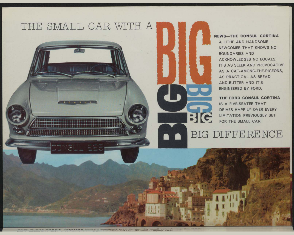 1962 Ford Cortina Brochure Page 2 0062-0004 — 16×20 proportions
