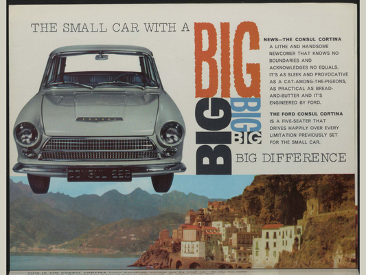 1962 Ford Cortina Brochure Page 2 0062-0004 — 18×24 proportions