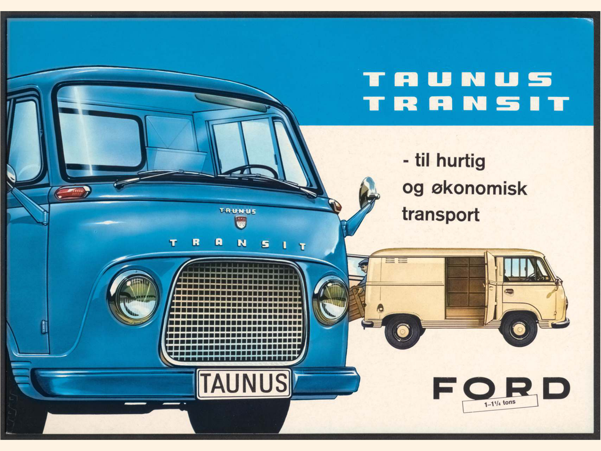1962 Ford Taunus Transit Brochure Page 1 0062-0010 — 18×24 proportions